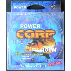 Рибальська волосінь DrAGON Power Carp, 100м., діаметр 0,25мм